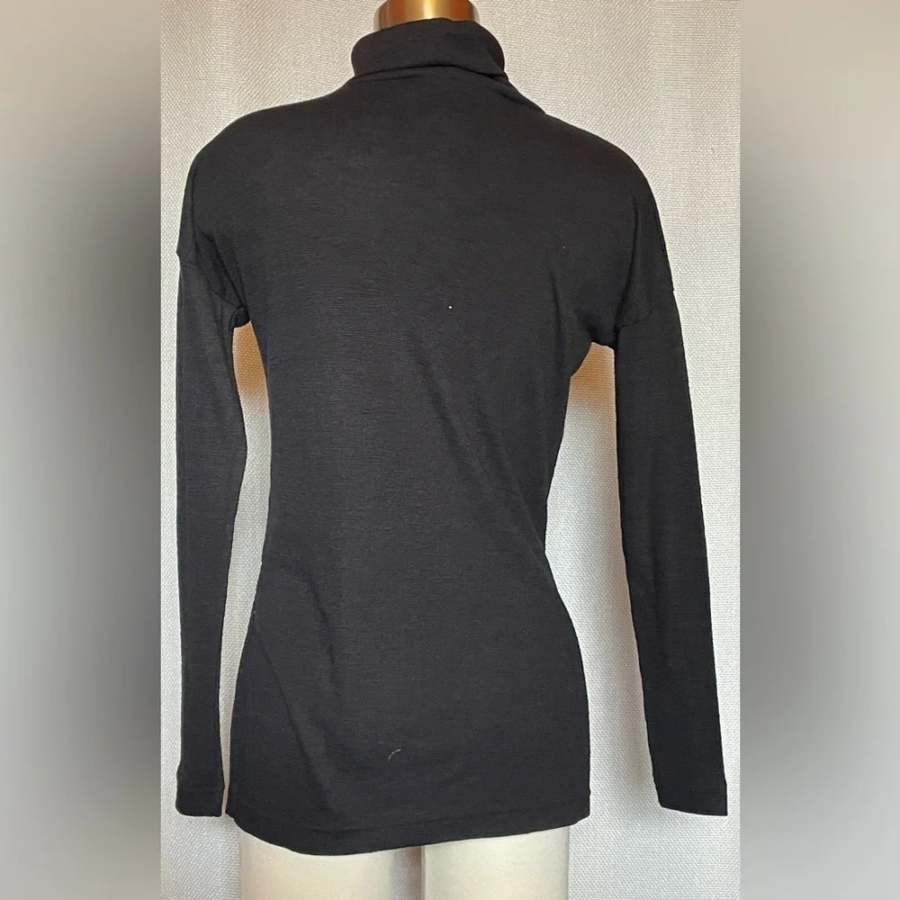 J Crew Vintage Fleece black turtleneck